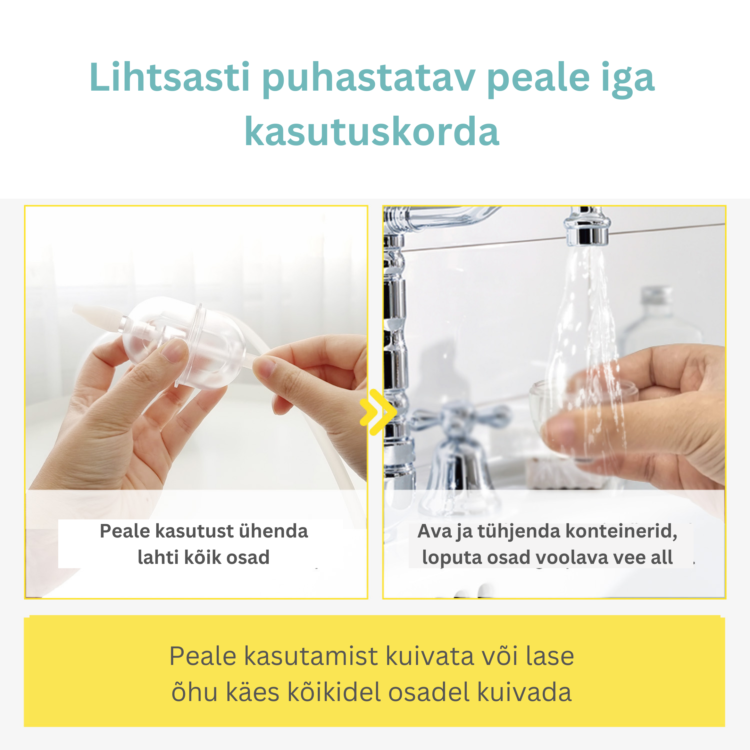 Elektriline ninaaspiraator HuBDIC 2in1 Nebumed