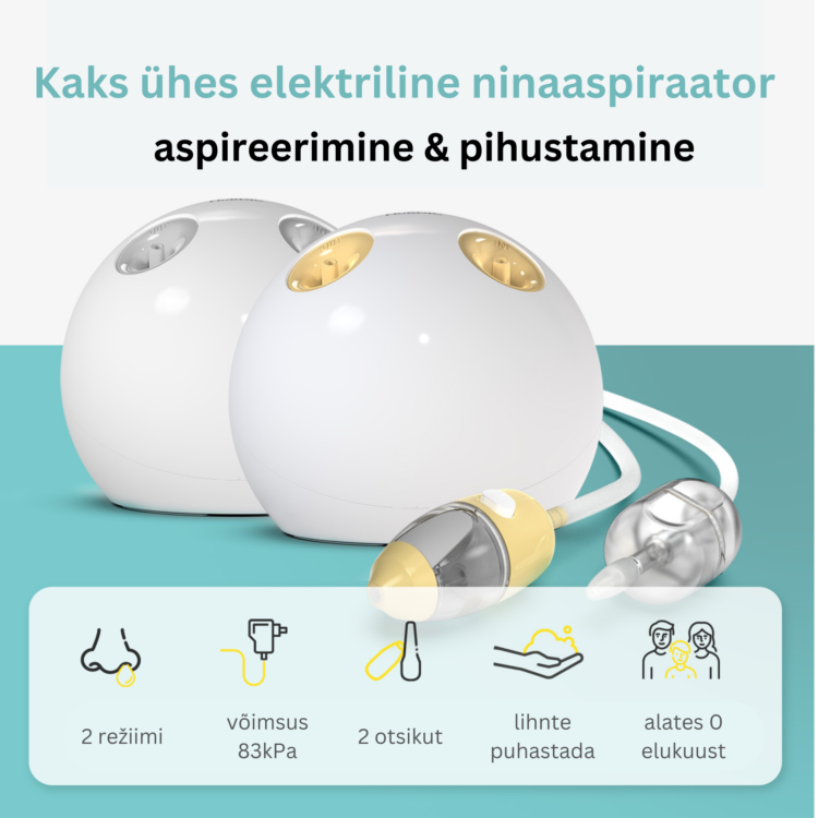Elektriline ninaaspiraator HuBDIC 2in1 Nebumed